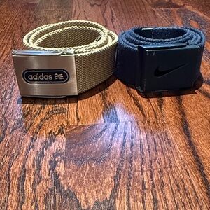 Adidas Tan and Black Men's Belt Set